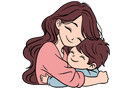 Mother Hugging Her Son