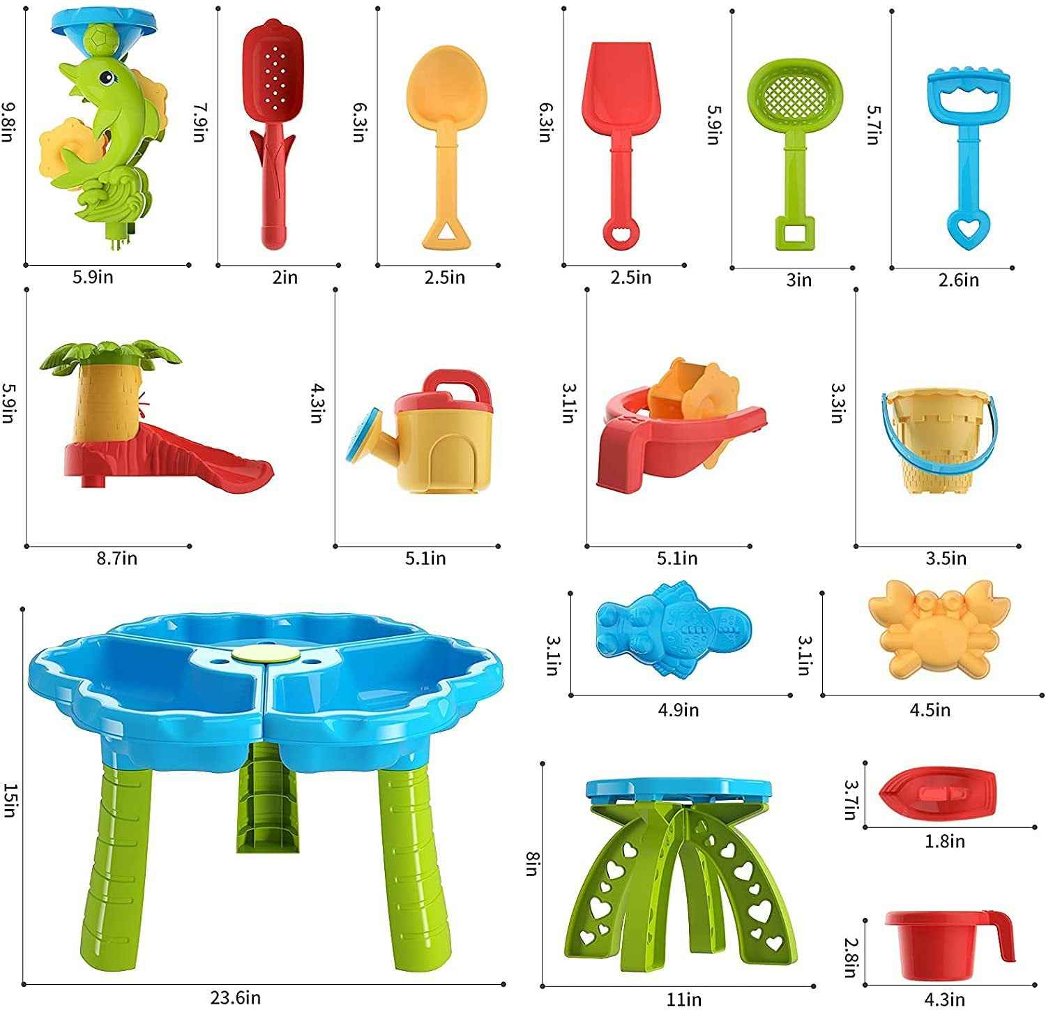 4-in-1 Sand and Water Activity Table