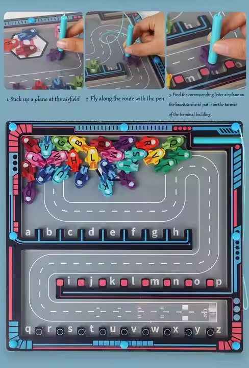 Airport Magnetic ABC Learning Board