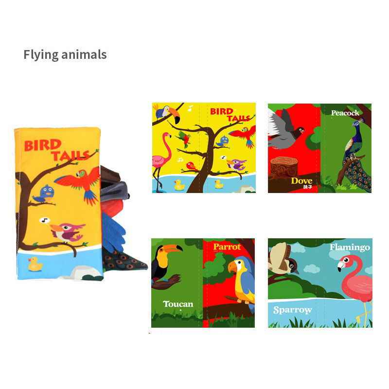 Animal Tails Cloth Book
