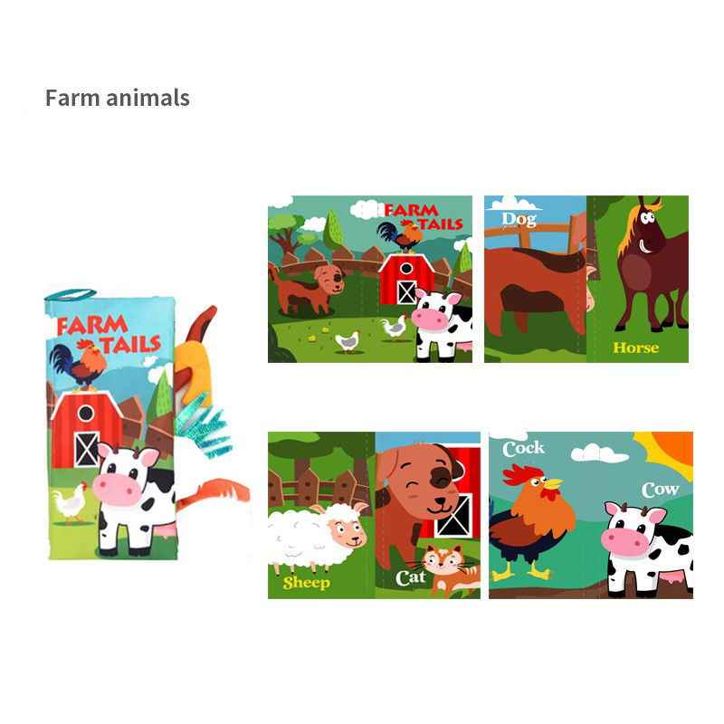 Animal Tails Cloth Book