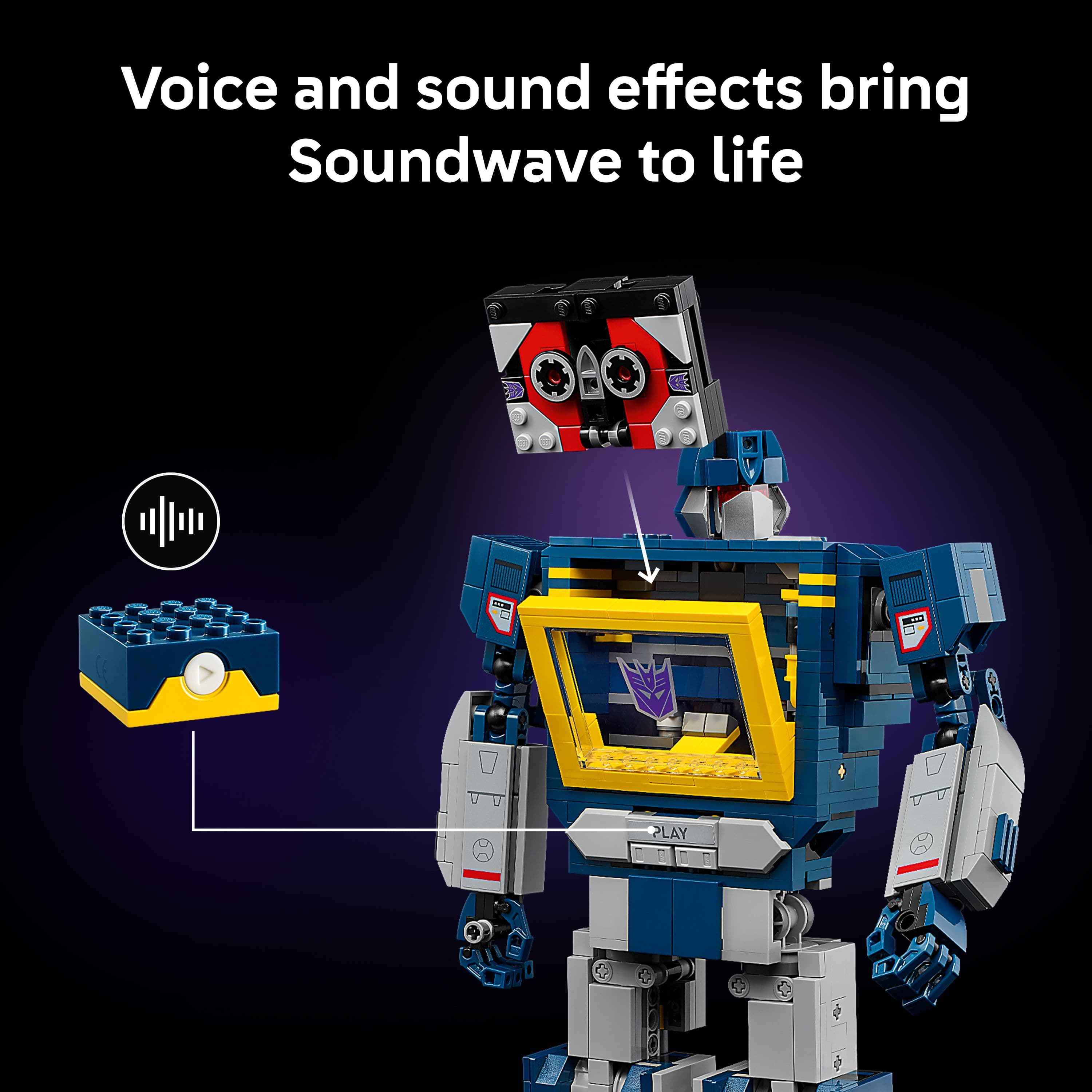 Lego Icons 10358 Transformers: Soundwave for Collectors Aged 18 and Up