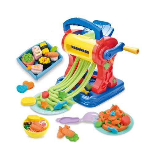 Coloured Play Dough Noodle Machine