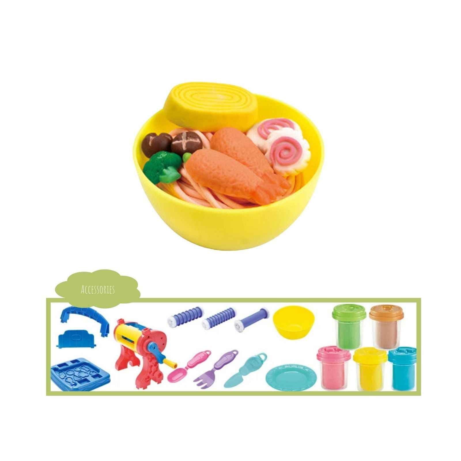 Coloured Play Dough Noodle Machine