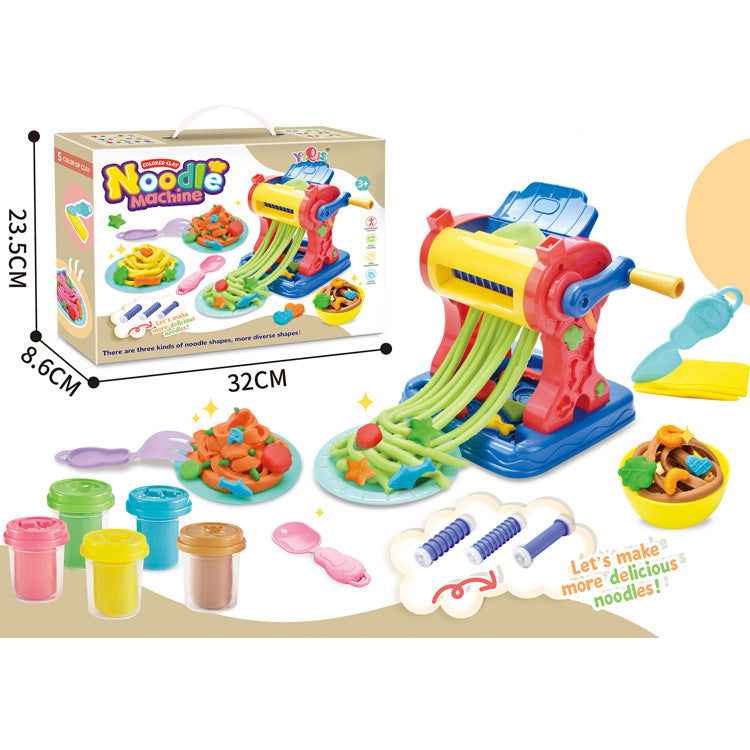 Coloured Play Dough Noodle Machine