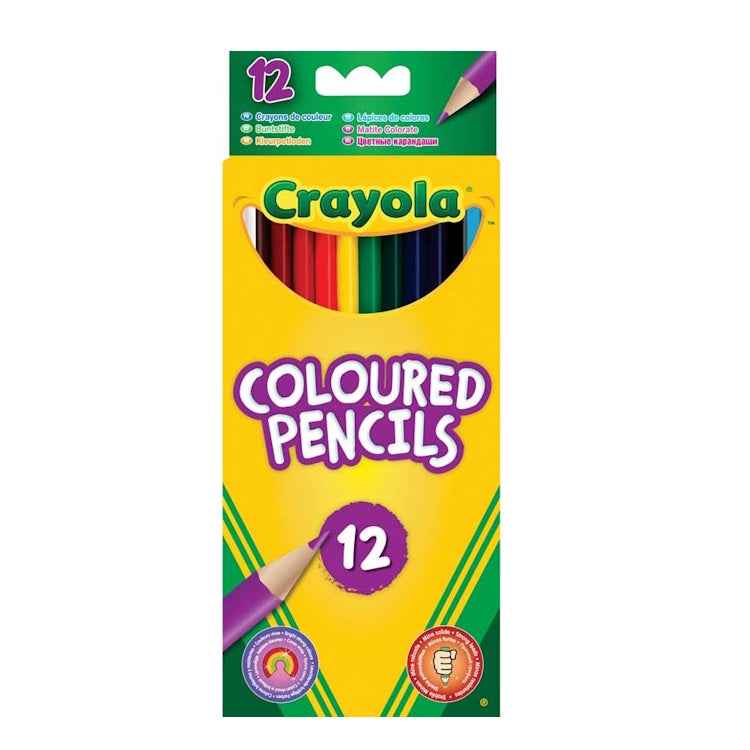 Crayola 12 Coloured Pencils - Aroha Toys 