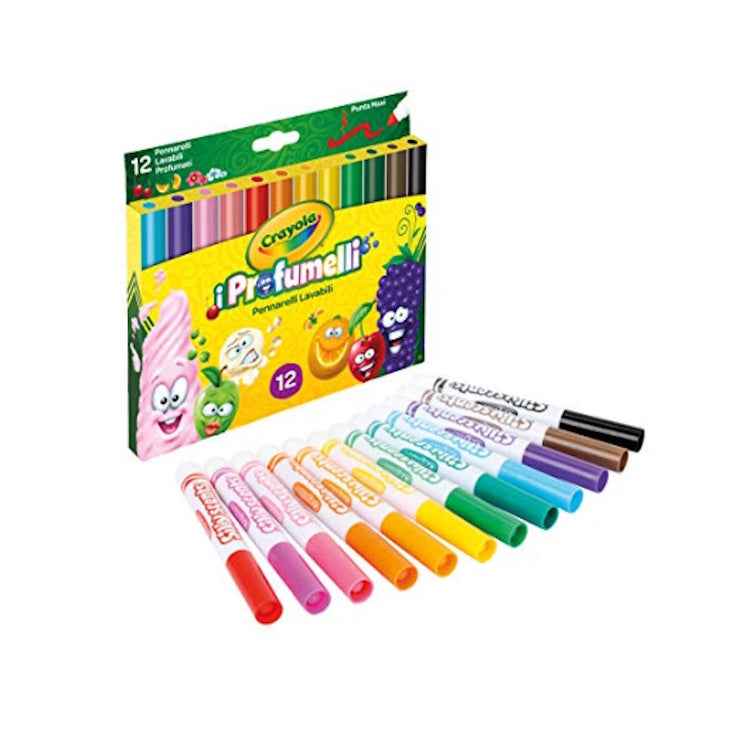 Crayola 12 Silly Scents Broadline Sweet Markers - Aroha Toys 
