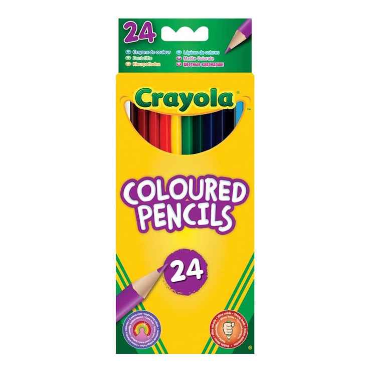 Crayola 24 Coloured Pencils - Aroha Toys 