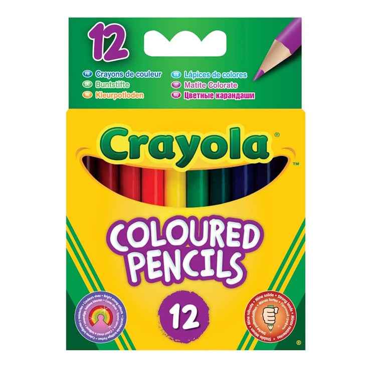 Crayola Half Length Coloured Pencils - Aroha Toys 
