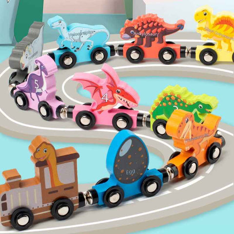 Dinosaur Magnetic Train