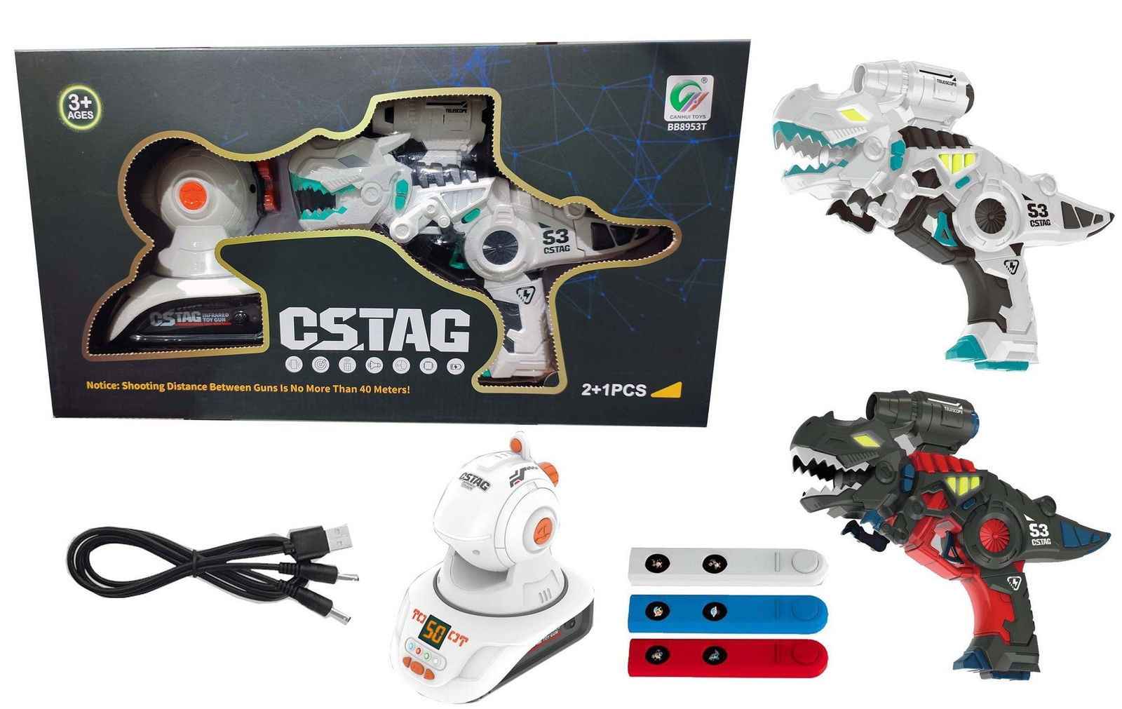 Infrared Laser Tag Dino Gun with Projector