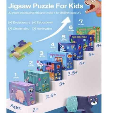 Jigsaw Puzzles for All Ages (Levels 1 to 7)