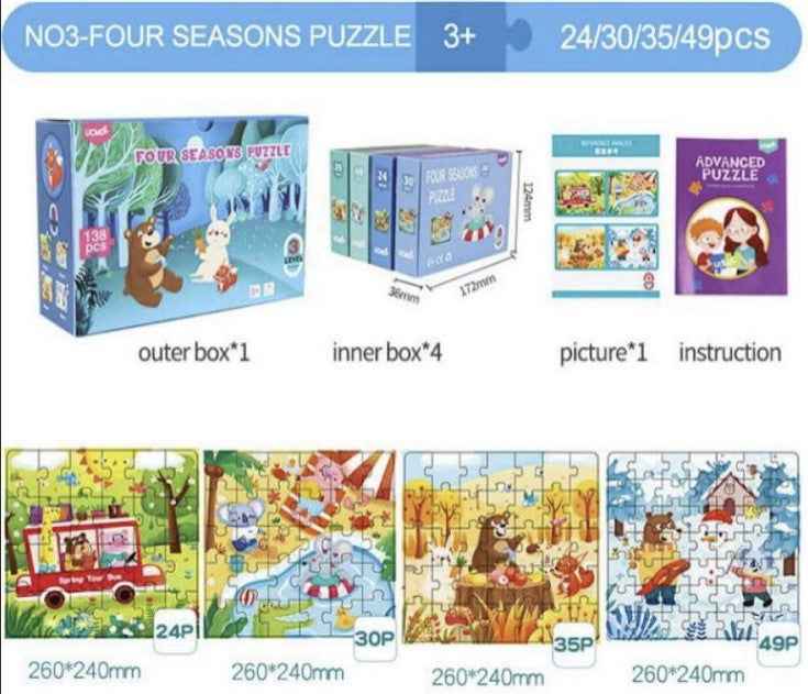Jigsaw Puzzles for All Ages (Levels 1 to 7)