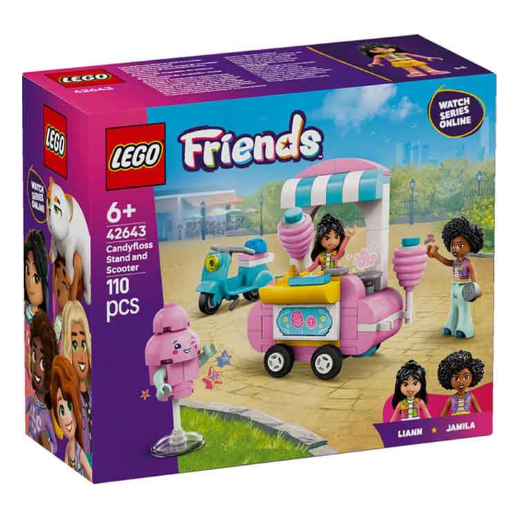 LEGO 42643 Cotton Candy Stand and Scooter - Aroha Toys 