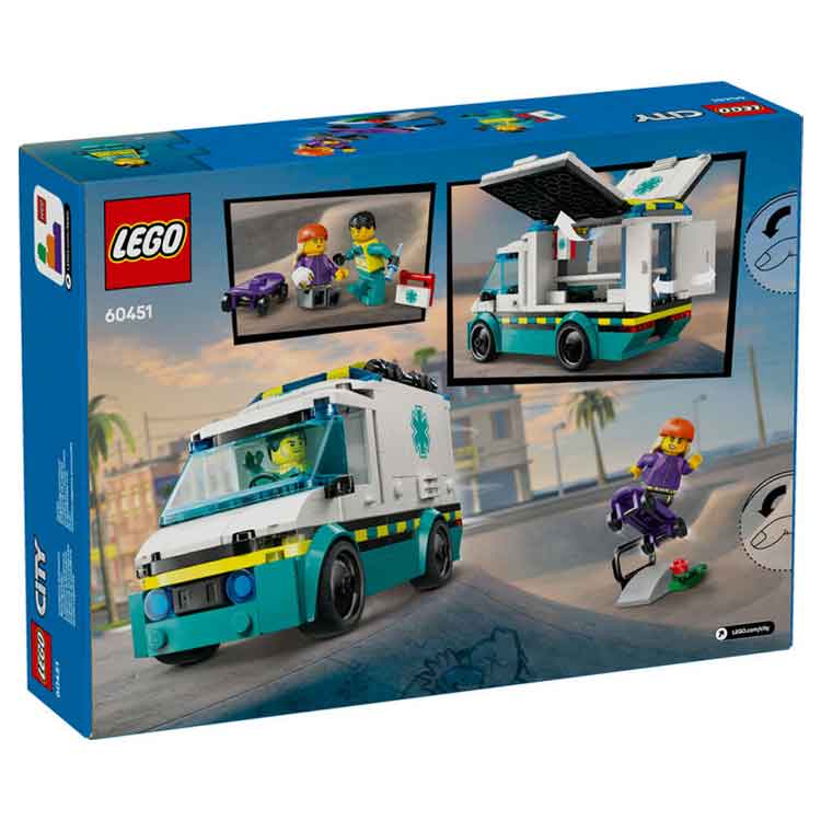 LEGO Emergency Ambulance - Aroha Toys 