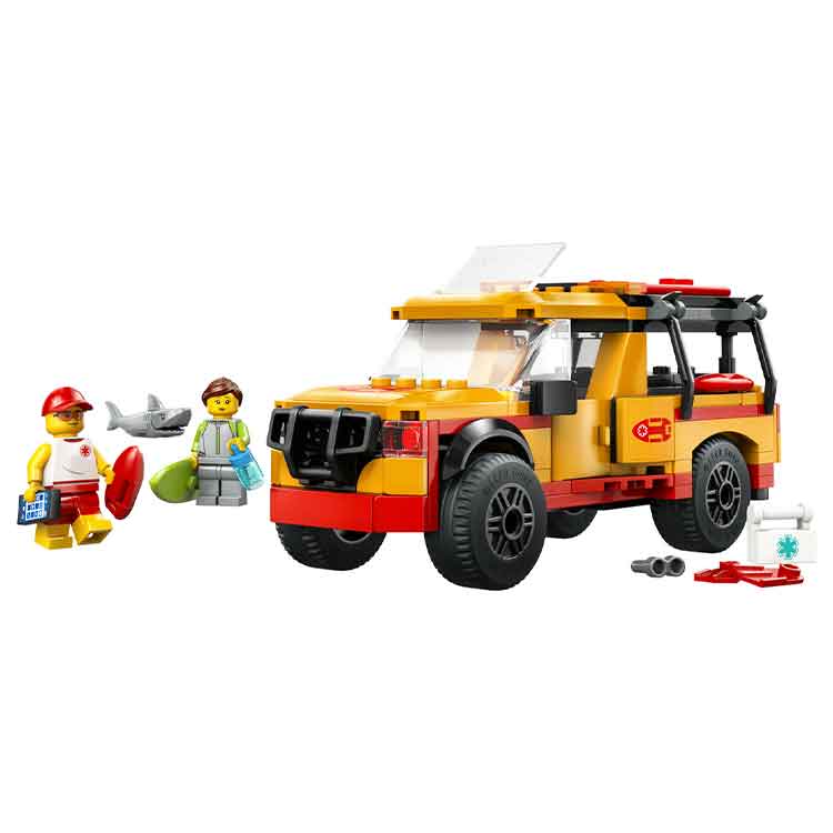 LEGO Lifeguard Beach Rescue Truck - Aroha Toys 