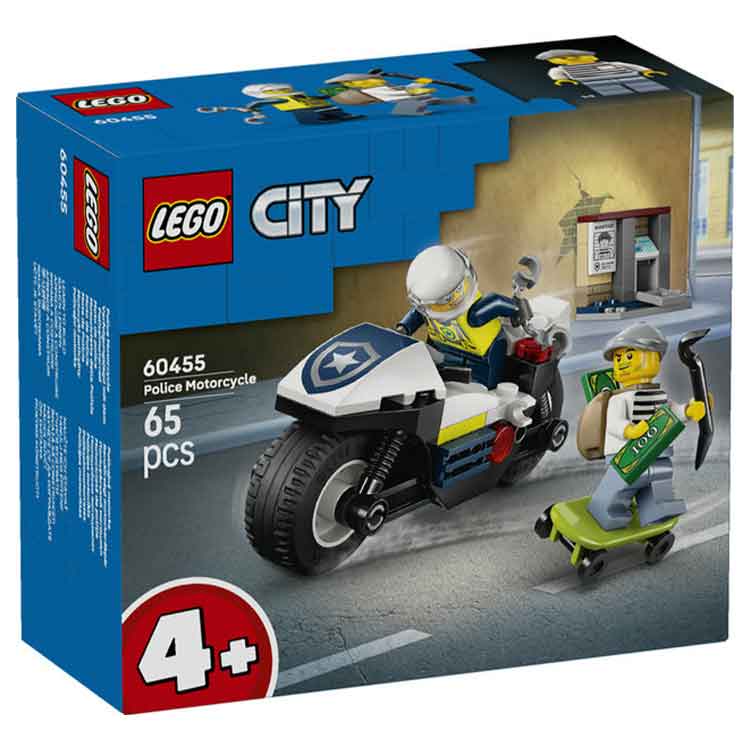 Lego Police Motorcycle Chase - Aroha Toys 