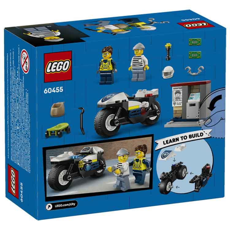 Lego Police Motorcycle Chase - Aroha Toys 