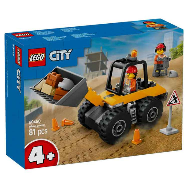 Lego Yellow Construction Wheel Loader - Aroha Toys 