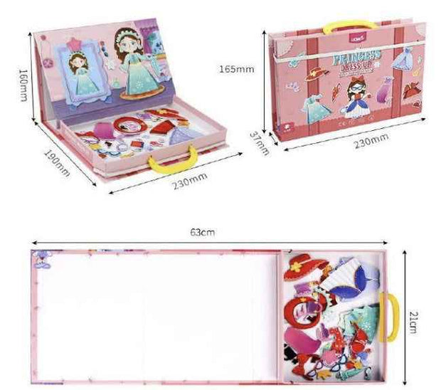 Magnetic Mini Suitcase Series – Princess Dress Up