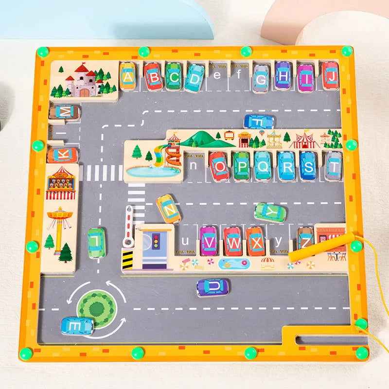Magnetic Parking Maze Game