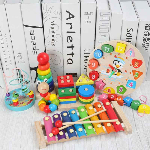 Montessori Wooden Baby Toy Set