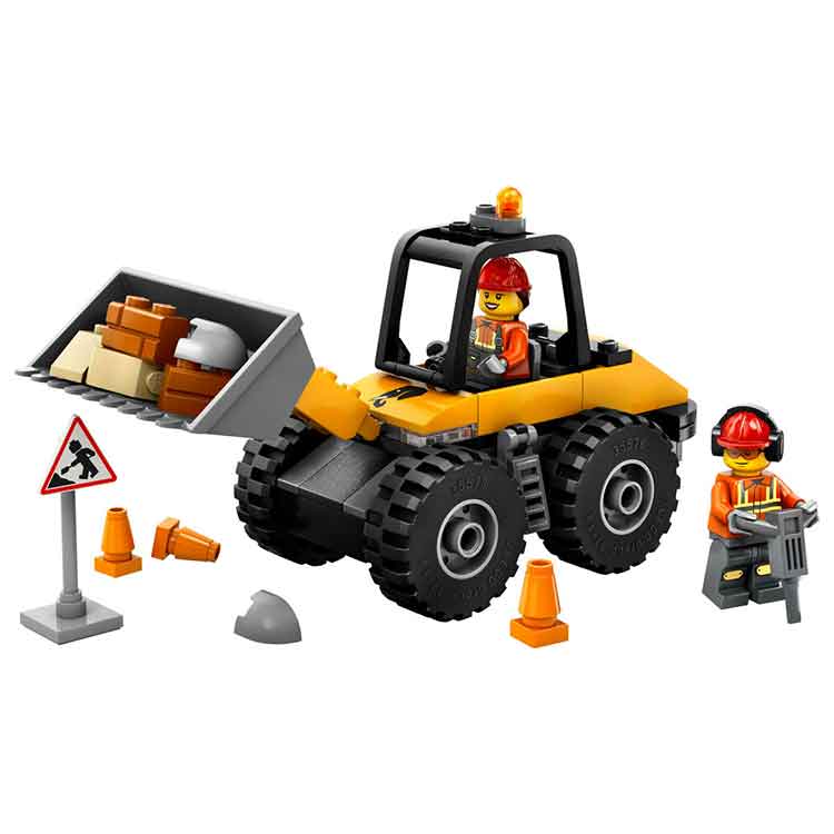 Lego Yellow Construction Wheel Loader