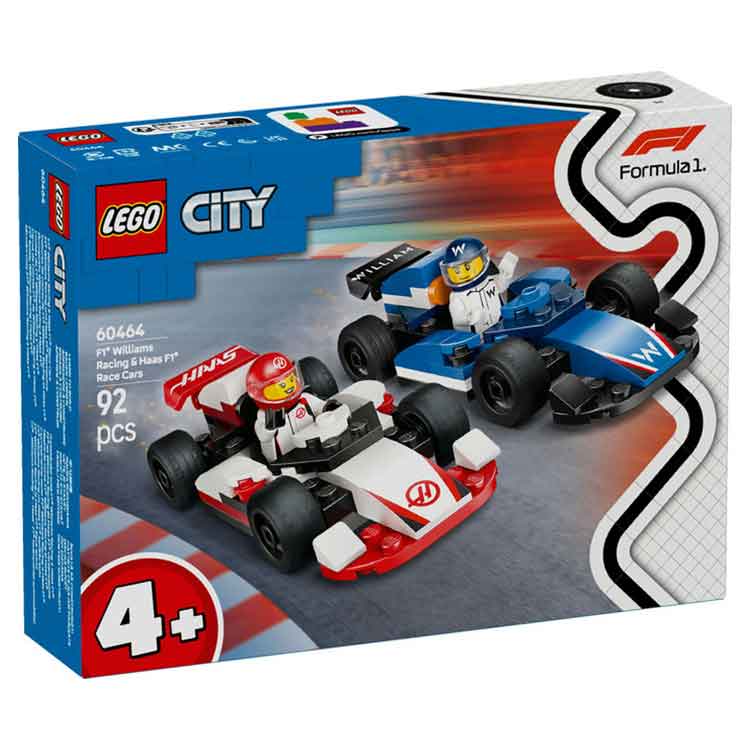 LEGO F1 Williams Racing & Haas F1 Race Cars