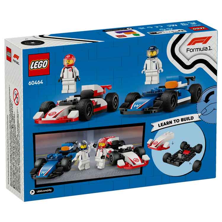 LEGO F1 Williams Racing & Haas F1 Race Cars