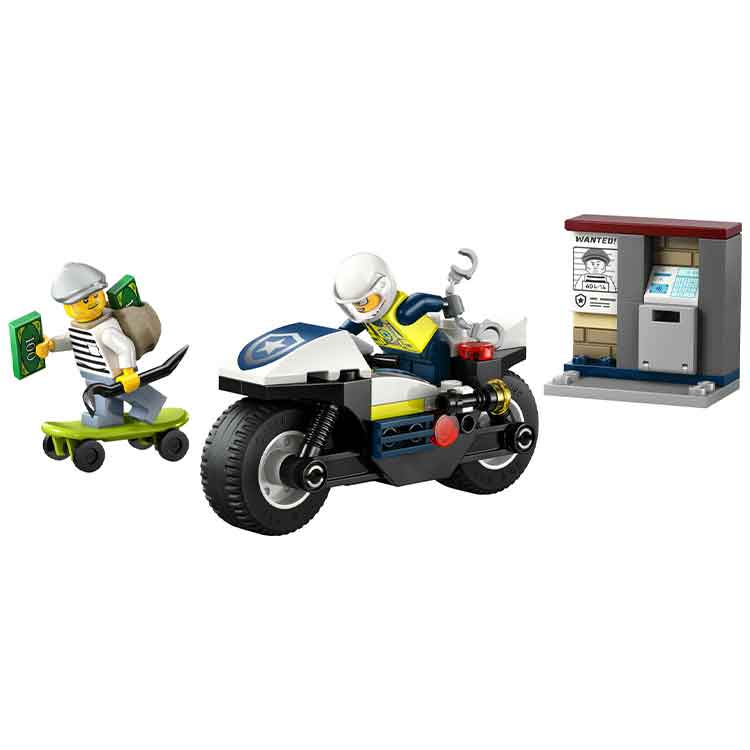 Lego Police Motorcycle Chase