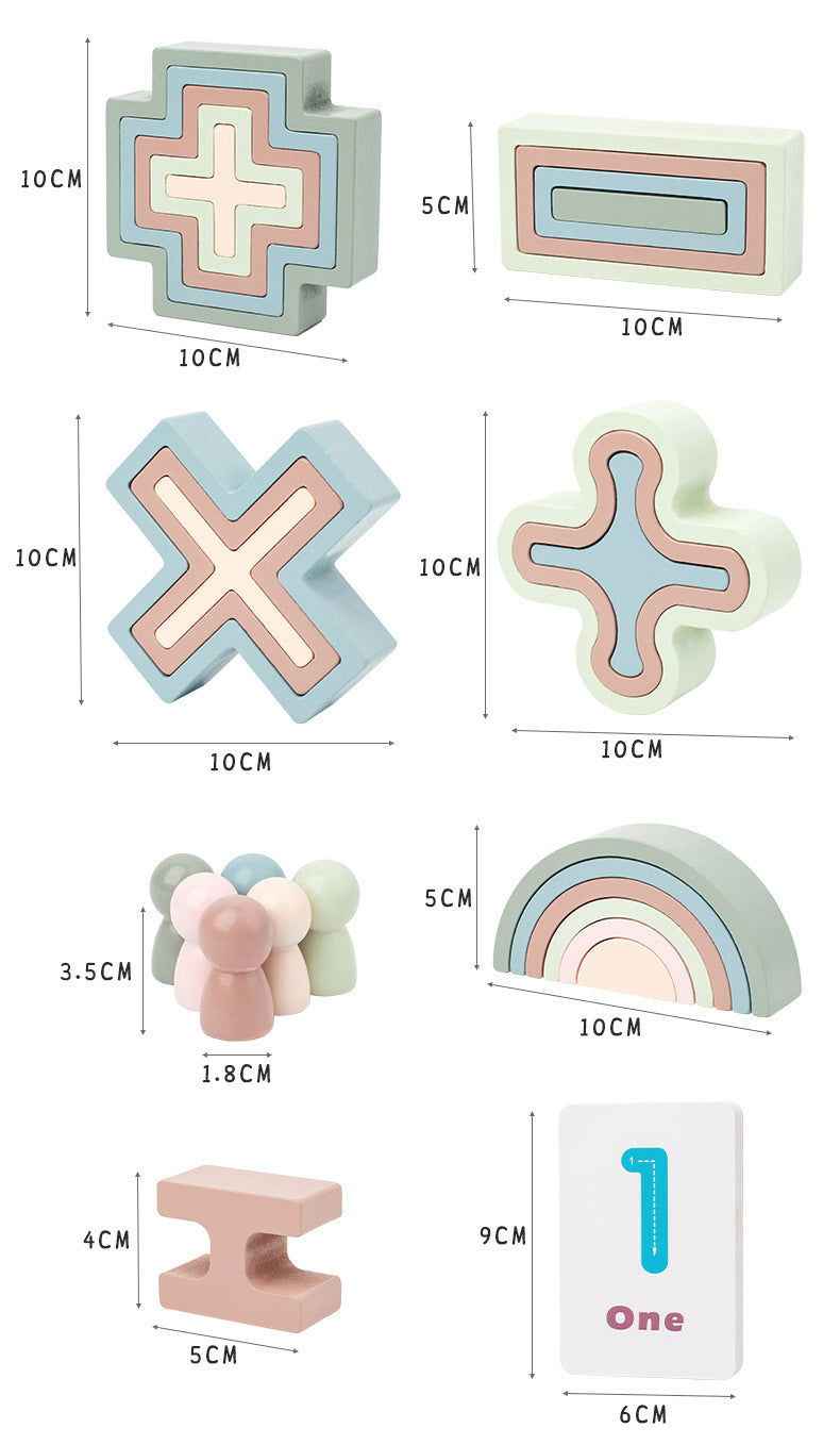 Rainbow Maths Blocks