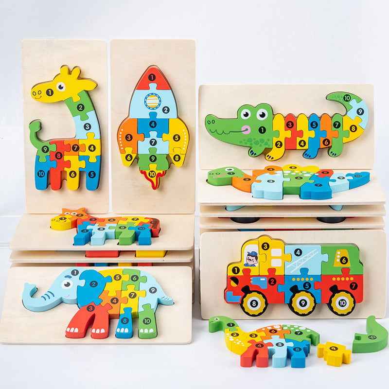 Wooden 3D Puzzle Jigsaw