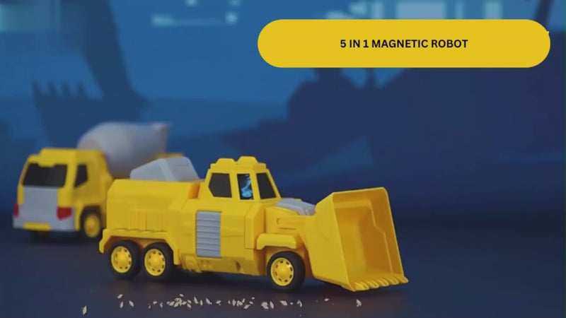 Video of the Car 5 in 1 Magnetic Robot